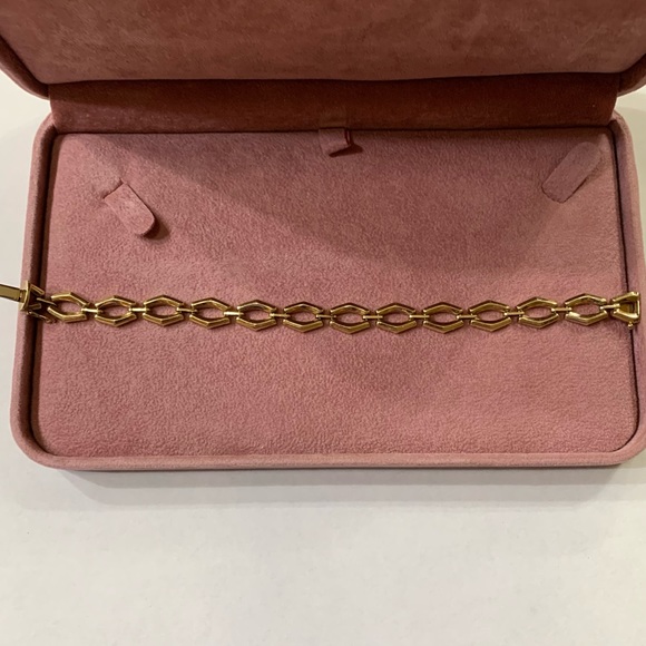 14kt ITALIAN YELLOW GOLD 16” CHOKER STYLE NECKLACE AND BRACELET SET - Picture 10 of 11